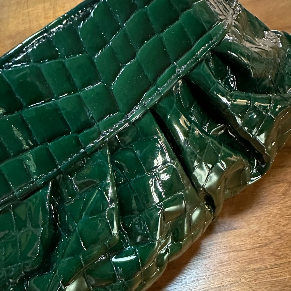 Lauren merkin crocodile clutch, lightweight, mint condition